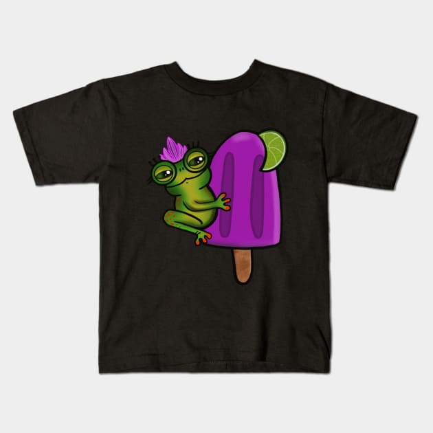 Queen Froggy Pop Kids T-Shirt by The Neon Seahorse